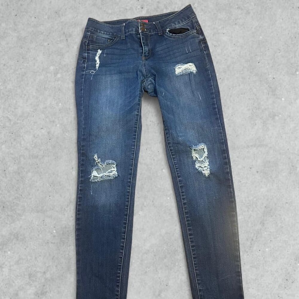 YMI brand skinny distressed jeans
